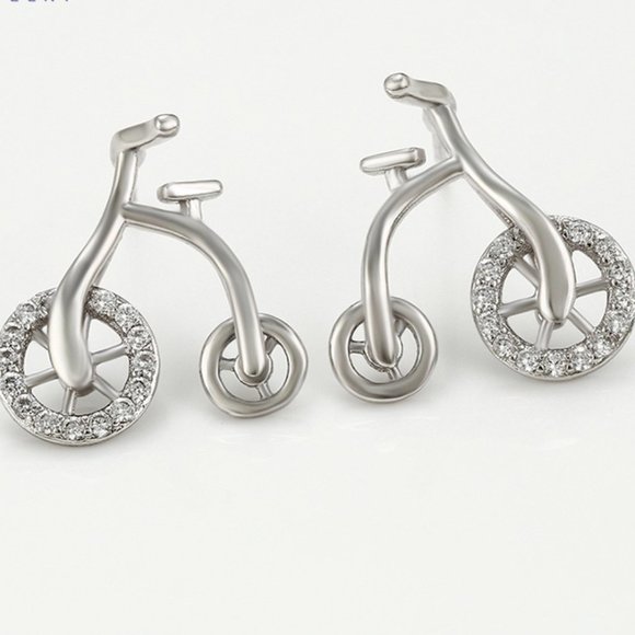 Adorable Bike Earrings and Necklace Set - Picture 7 of 11